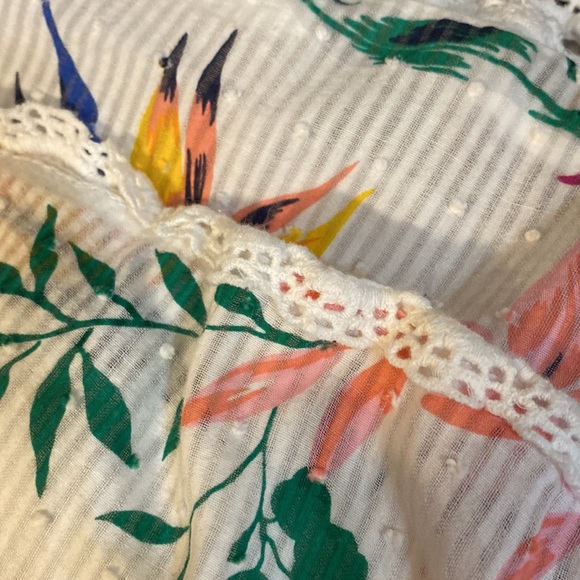 Laura Ashley seersucker spring floral print Girl’s 6x dress - washed once - Picture 9 of 9